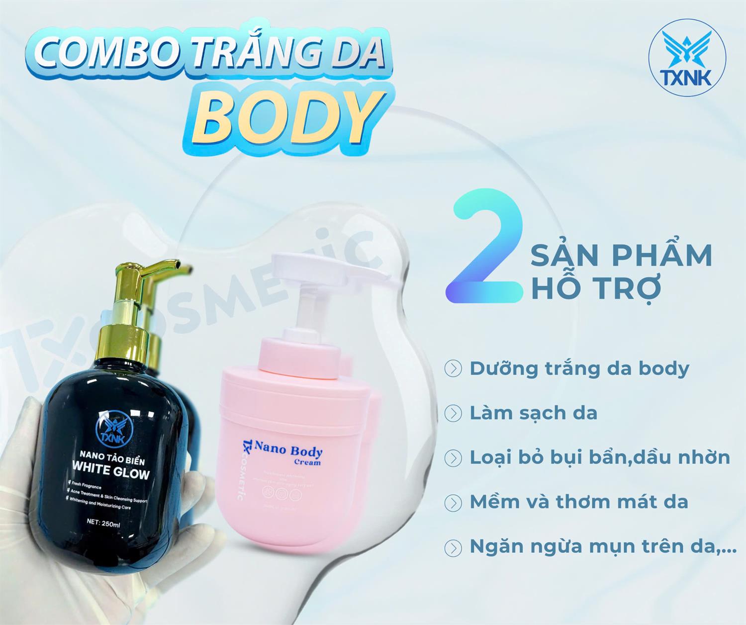 SỮA TẮM TRẮNG NANO TẢO BIỂN